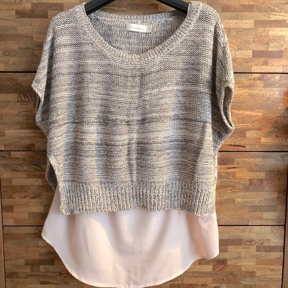 Light weight cropped short sleeve knit sweater - Picture 1 of 9